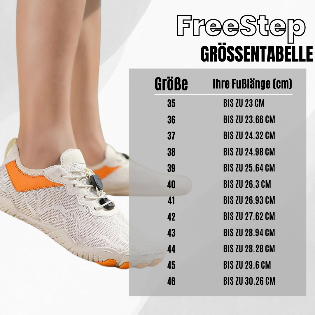 FreeStep – Gesunde & rutschfeste Barfußschuhe für mehr Bewegung & Gewichtsverlust