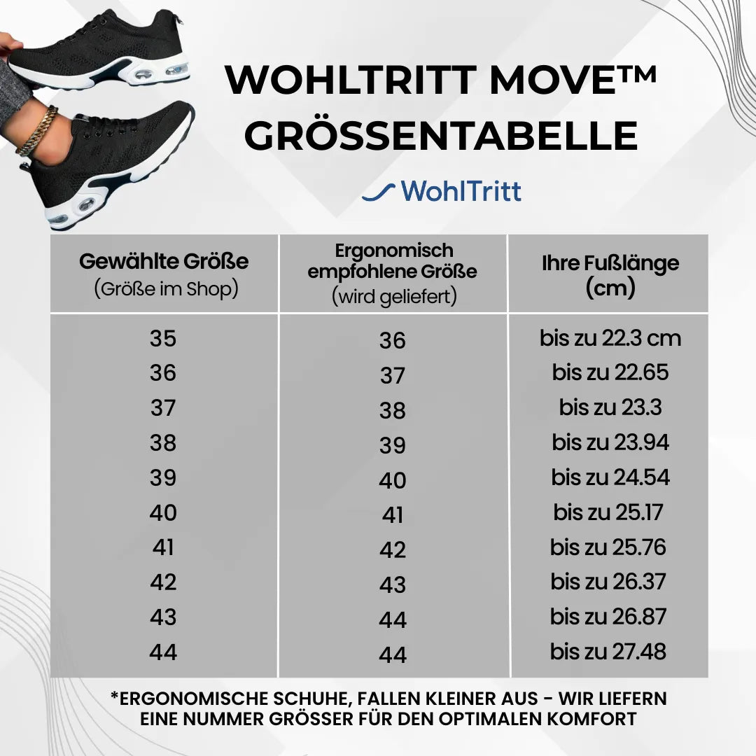 WohlTritt MOVE™ Aktiv-Sneaker – Mehr Schritte, weniger Schmerzen