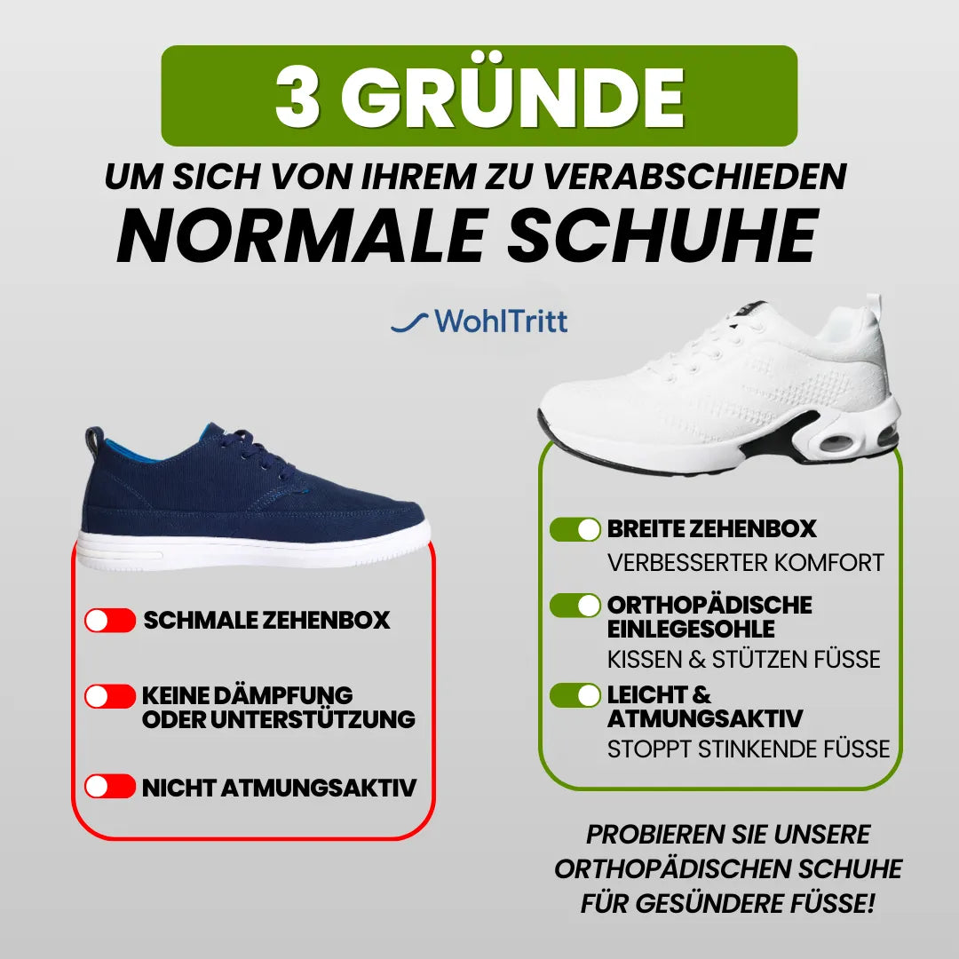 WohlTritt MOVE™ Aktiv-Sneaker – Mehr Schritte, weniger Schmerzen