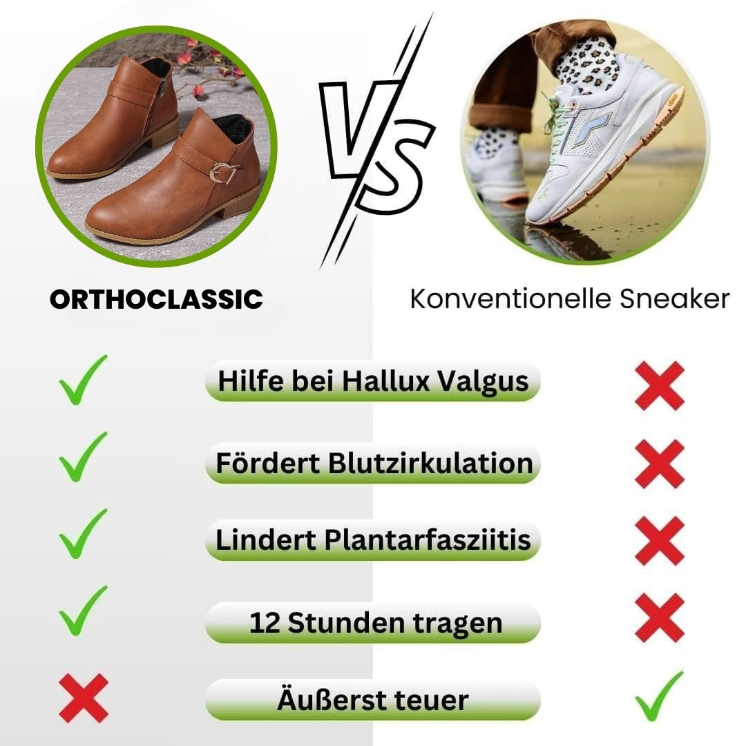 OrthoClassic -  ergonomische Schmerzlinderungs-Stiefel für stilvollen Komfort